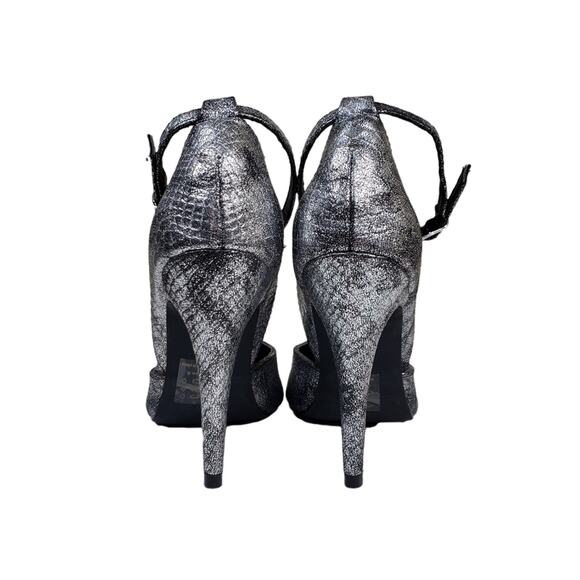 Michael Antonio Womens Ankle Strap Metallic Heels Size 6 - Picture 5 of 9